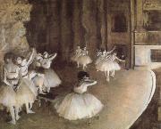 Edgar Degas Rehearal of a Baller on Stage Sweden oil painting reproduction